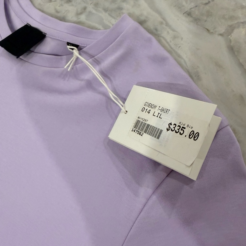 💜NWT authentic Givenchy Lavender T-Shirt - Picture 5 of 8